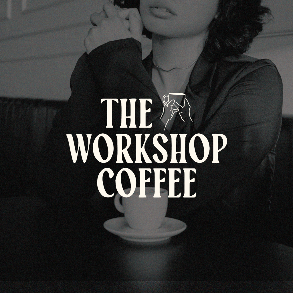 Brand visual identity design for The Workshop Coffee.  Brand illustration 